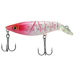 [SE381] SEÑUELO CURRICAN GIMBEL P/PESCA 60MM 9066 FUCSIA-BCO 15SENUEL381CH