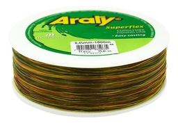 [CH145] HILO MONOFILAMENTO ARATY P/PESCA MULTICOLOR 100M 0.45M 15HILONY638MA