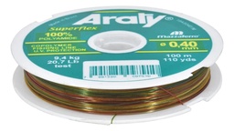 [CHA40] HILO MONOFILAMENTO ARATY P/PESCA MULTICOLOR 100M 0.40MM 15HILONY029MA